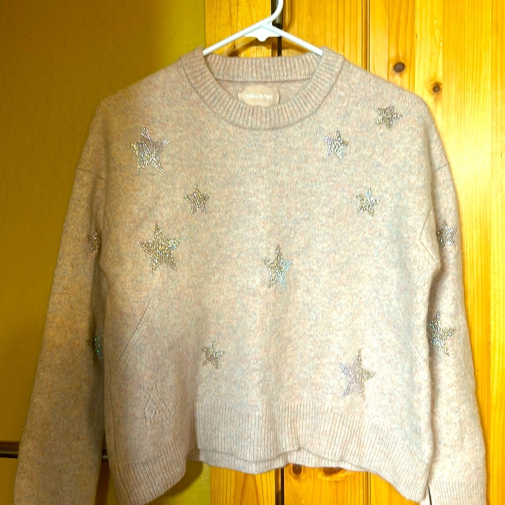 Zadig and Volta cashmere sweater new without tags size small .